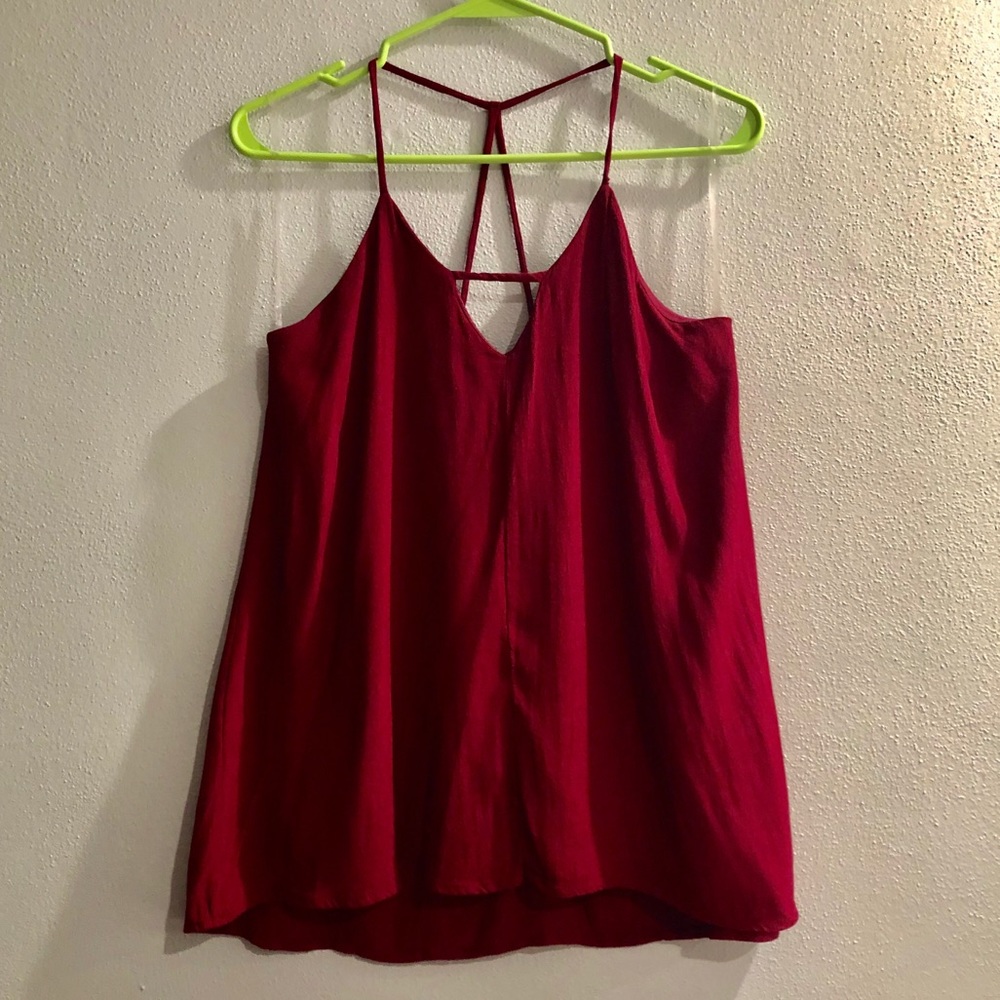 Deep Red Tank Top
